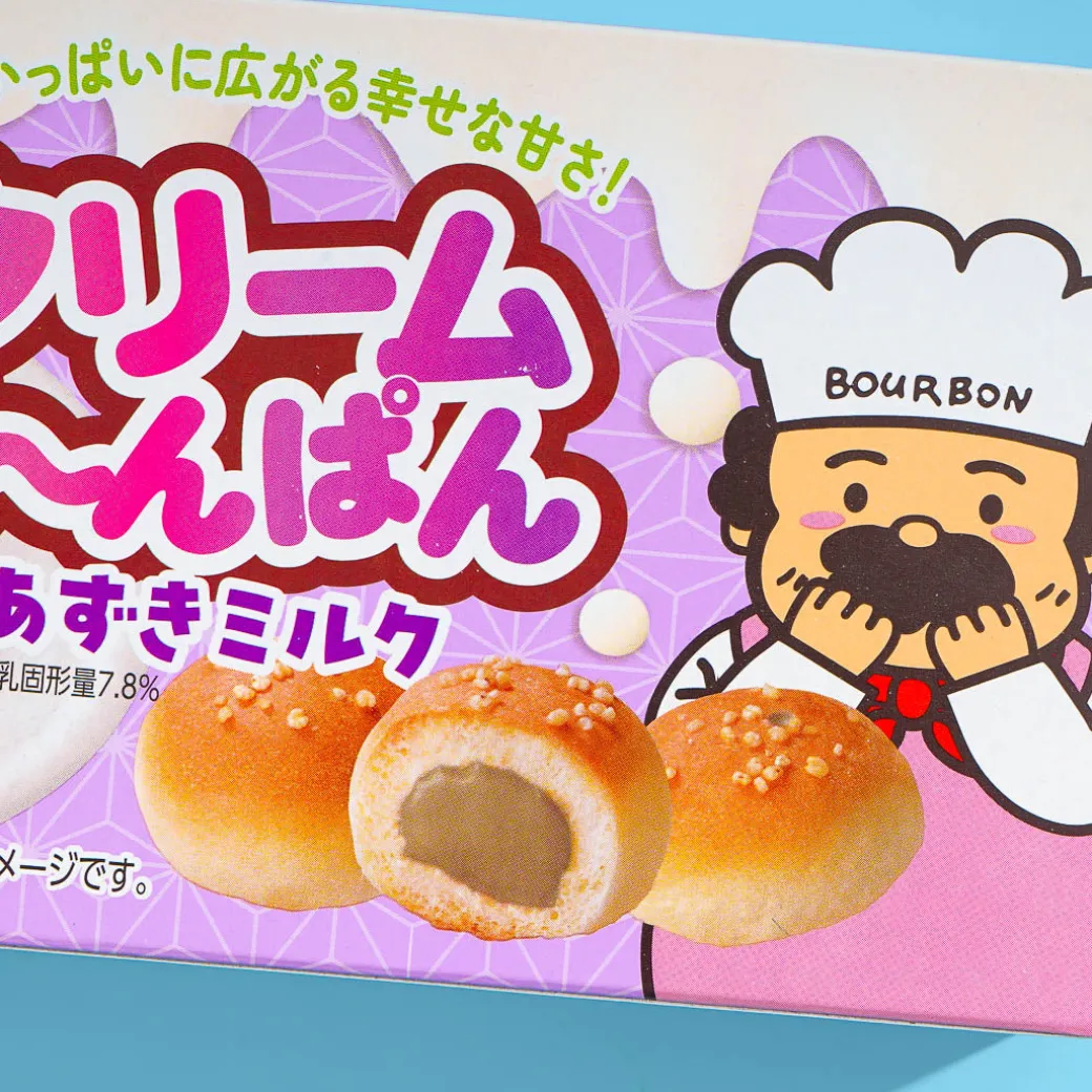 Bourbon Anpan Bread Snacks - Azuki Milk