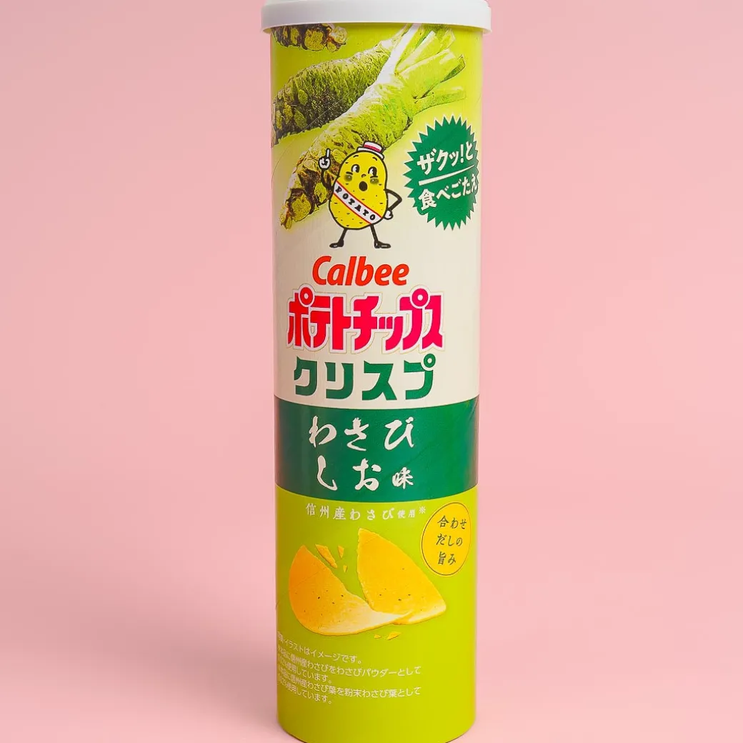 Calbee Potato Chips Crisp - Wasabi & Salt / Large