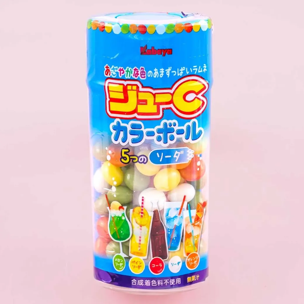 Kabaya Ju C Color Ball Soda Ramune Candy
