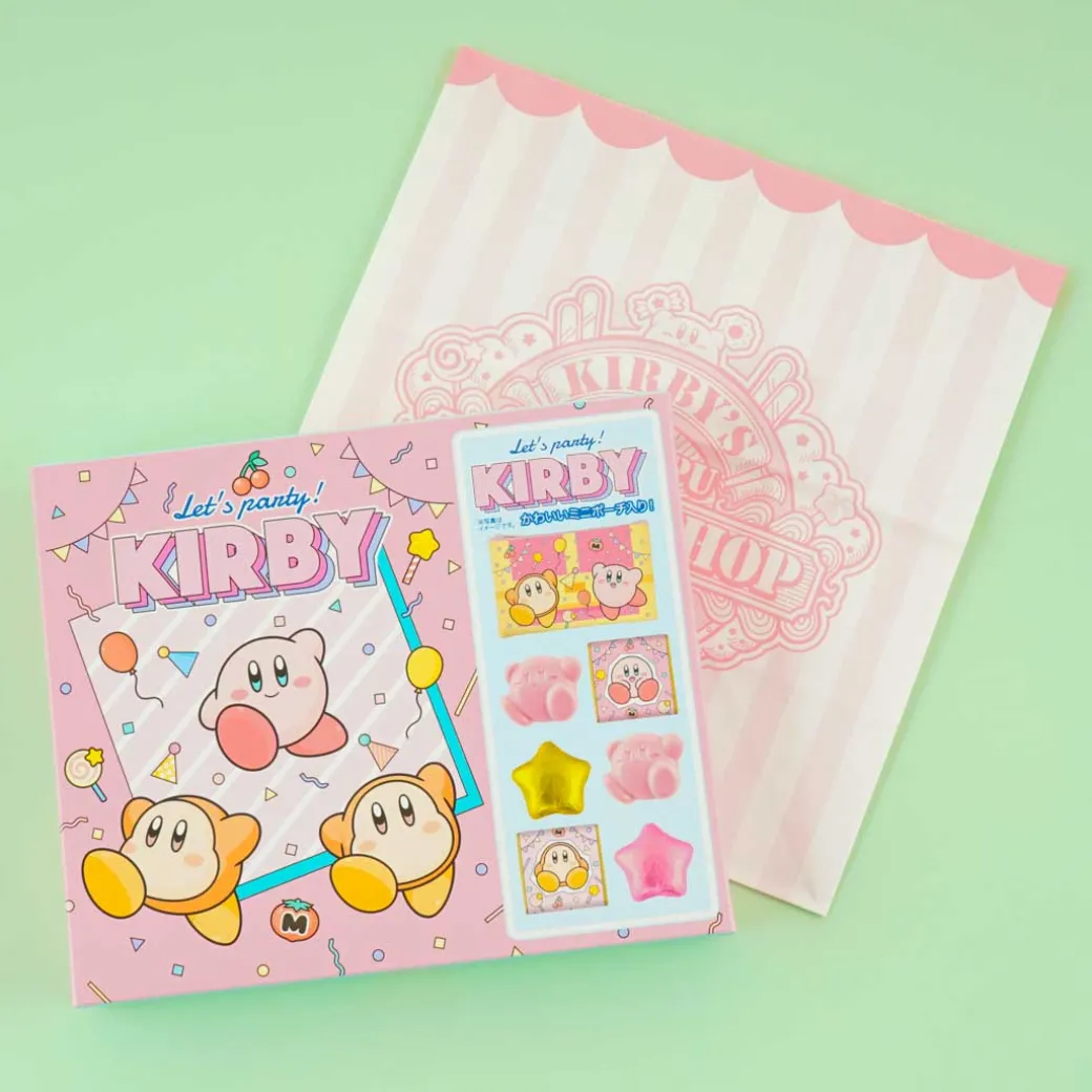 Kirby Let’s Party Chocolate & Pouch Set