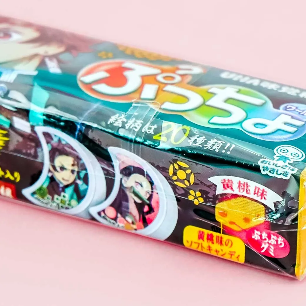 Puccho World Demon Slayer Chewy Candy - Yellow Peach