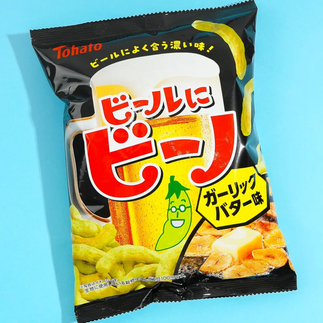 Tohato Beer & Beano Edamame Snacks - Garlic Butter
