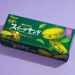 Tohato Harvest Sweets Biscuit Sandwich - Dark Matcha