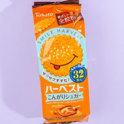 Tohato Smile Harvest Super Thin Biscuit Bag - Brown Sugar