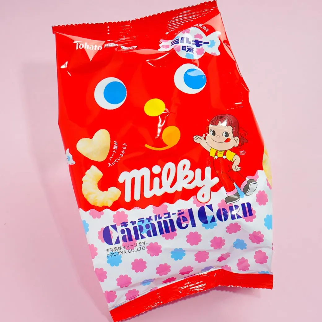 Tohato x Milky Caramel Corn Puff Snacks