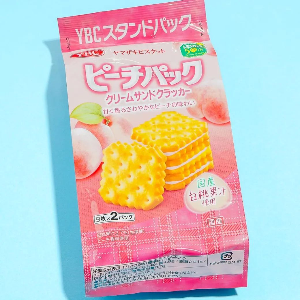 YBC Peach Cream Biscuit Sandwiches